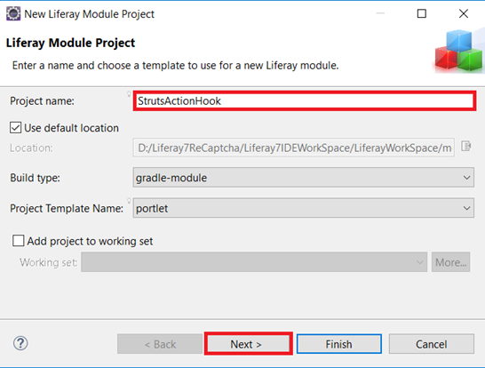 Create Liferay Module Project