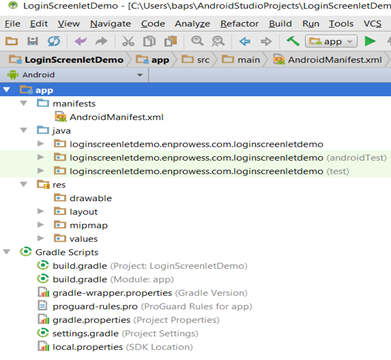 Configure Login screenlet