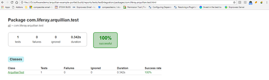 Arquillian Test Result