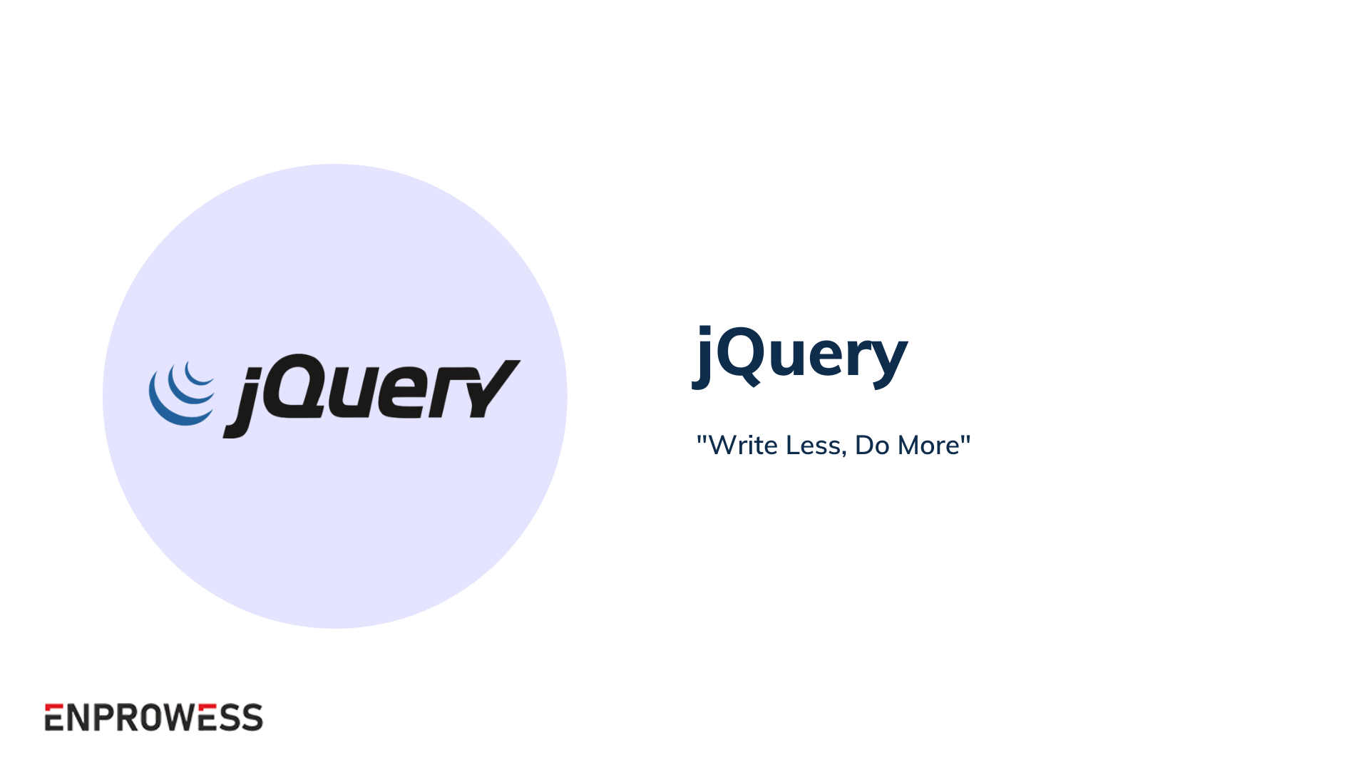 Top Frontend Frameworks - jQuery