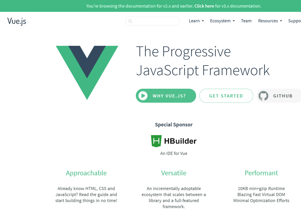 Vue.js - The progressive JavaScript framework